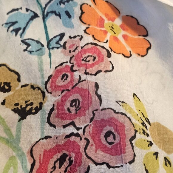 Floral Hooded Tunic Dress With Drawstring Waist & Sleeves - Picture 5 of 12